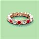 2 - Zhuri 3.00 mm Ruby and Diamond Eternity Band 