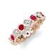 3 - Zhuri 3.00 mm Ruby and Lab Grown Diamond Eternity Band 