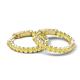 2 - Amia 2.00 mm Round Yellow Sapphire Inside Out Hoop Earrings 