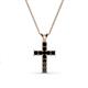 1 - Ethel Black Diamond Cross Pendant 