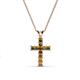 1 - Ethel Citrine Cross Pendant 