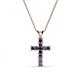 1 - Ethel Iolite Cross Pendant 