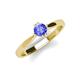 4 - Isla 5.00 mm Round  Tanzanite Solitaire Engagement Ring  