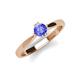 4 - Isla 5.00 mm Round  Tanzanite Solitaire Engagement Ring  