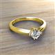 3 - Isla 5.00 mm Round Forever Brilliant Moissanite Solitaire Engagement Ring  