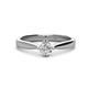 1 - Isla 5.00 mm Round Forever One Moissanite Solitaire Engagement Ring  