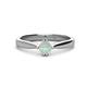 1 - Isla 5.00 mm Round  Opal Solitaire Engagement Ring  