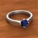 2 - Isla 6.00 mm Round Blue Sapphire Solitaire Engagement Ring  