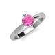 3 - Isla 6.00 mm Round Pink Sapphire Solitaire Engagement Ring  