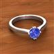 2 - Isla 6.50 mm Round Tanzanite Solitaire Engagement Ring  