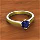 2 - Isla 6.00 mm Round Blue Sapphire Solitaire Engagement Ring  