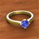 2 - Isla 6.50 mm Round Tanzanite Solitaire Engagement Ring  