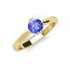 3 - Isla 6.50 mm Round Tanzanite Solitaire Engagement Ring  