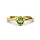 1 - Isla 6.50 mm Round Peridot Solitaire Engagement Ring  