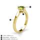 4 - Isla 6.50 mm Round Peridot Solitaire Engagement Ring  