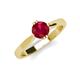 3 - Isla 6.00 mm Round Ruby Solitaire Engagement Ring  