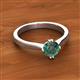 2 - Isla 6.50 mm Round Lab Created Alexandrite Solitaire Engagement Ring  