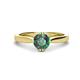 1 - Isla 6.50 mm Round Lab Created Alexandrite Solitaire Engagement Ring  