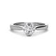 1 - Isla 6.50 mm Round Forever Brilliant Moissanite Solitaire Engagement Ring  
