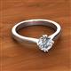 2 - Isla 6.50 mm Round Forever Brilliant Moissanite Solitaire Engagement Ring  