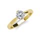 3 - Isla 6.50 mm Round Forever One Moissanite Solitaire Engagement Ring  