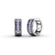 1 - Anais Iolite and Diamond Hoop Earrings 