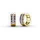 1 - Anais Iolite and Diamond Hoop Earrings 