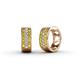 1 - Anais Yellow Sapphire and Diamond Hoop Earrings 