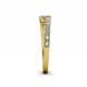 4 - Delise 3.40mm Round Citrine and Diamond with Side Diamonds Bypass Ring 