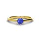 1 - Maxine 5.00 mm Round Tanzanite Solitaire Engagement Ring 