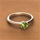 2 - Maxine 5.00 mm Round Peridot Solitaire Engagement Ring 