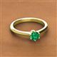 2 - Maxine 5.00 mm Round Emerald Solitaire Engagement Ring 