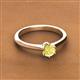 2 - Maxine 5.00 mm Round Lab Created Yellow Sapphire Solitaire Engagement Ring 