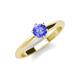 3 - Maxine 5.00 mm Round Tanzanite Solitaire Engagement Ring 