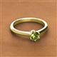 2 - Maxine 5.00 mm Round Peridot Solitaire Engagement Ring 