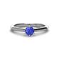 1 - Maxine 5.00 mm Round Tanzanite Solitaire Engagement Ring 