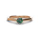 1 - Maxine 5.00 mm Round Lab Created Alexandrite Solitaire Engagement Ring 