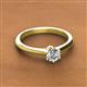 2 - Maxine 0.50 ct Lab Grown Diamond Round (5.00 mm) Solitaire Engagement Ring 