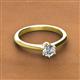 2 - Maxine 5.00 mm Round Forever Brilliant Moissanite Solitaire Engagement Ring 