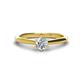 1 - Maxine 5.00 mm Round Forever One Moissanite Solitaire Engagement Ring 