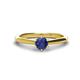 1 - Maxine 5.00 mm Round Iolite Solitaire Engagement Ring 