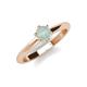 3 - Maxine 5.00 mm Round Opal Solitaire Engagement Ring 