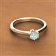 2 - Maxine 5.00 mm Round Opal Solitaire Engagement Ring 