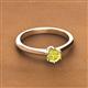 2 - Maxine 5.00 mm Round Yellow Diamond Solitaire Engagement Ring 