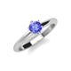 3 - Maxine 5.00 mm Round Tanzanite Solitaire Engagement Ring 