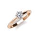 3 - Maxine 0.50 ct Lab Grown Diamond Round (5.00 mm) Solitaire Engagement Ring 