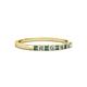 2 - Neria 2.00 mm Lab Created Alexandrite and Diamond 9 Stone Wedding Band 