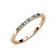 3 - Neria 2.00 mm Lab Created Alexandrite and Diamond 9 Stone Wedding Band 