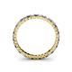 4 - Allie 2.00 mm Princess Cut Iolite and Lab Grown Diamond Eternity Band 