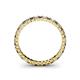 4 - Allie 2.00 mm Princess Cut Smoky Quartz and Lab Grown Diamond Eternity Band 